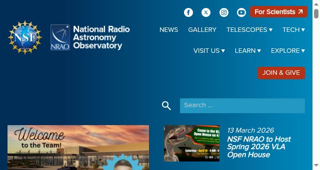 Screenshot of nrao.edu