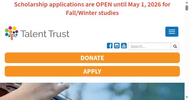 Screenshot of nstalenttrust.ns.ca