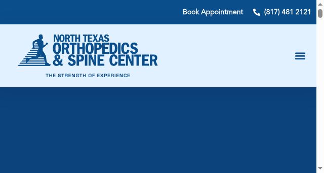 Screenshot of ntxortho.com