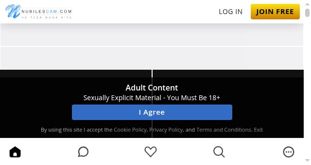 Screenshot of nubilescam.com