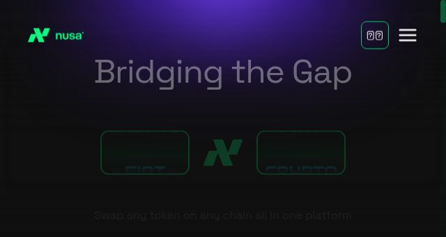 Screenshot of nusa.finance