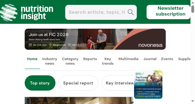 Screenshot of nutritioninsight.com