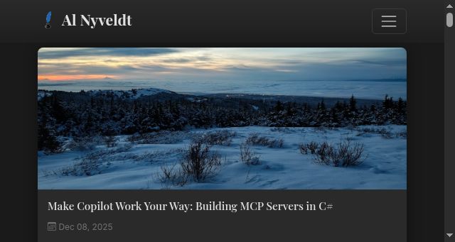 Screenshot of nyveldt.com