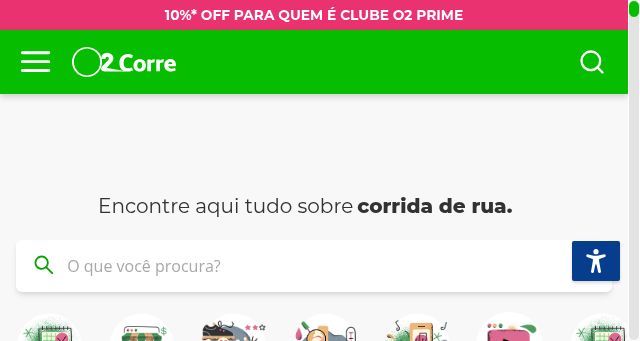 Screenshot of o2corre.com.br