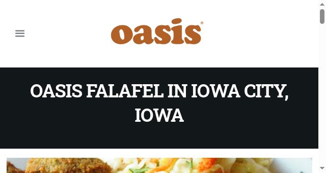 Screenshot of oasisfalafel.com