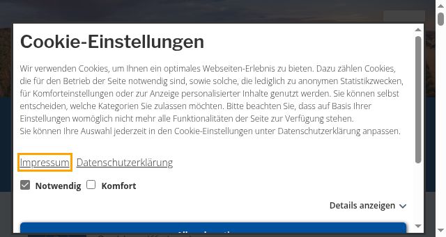 Screenshot of obere-aller.de