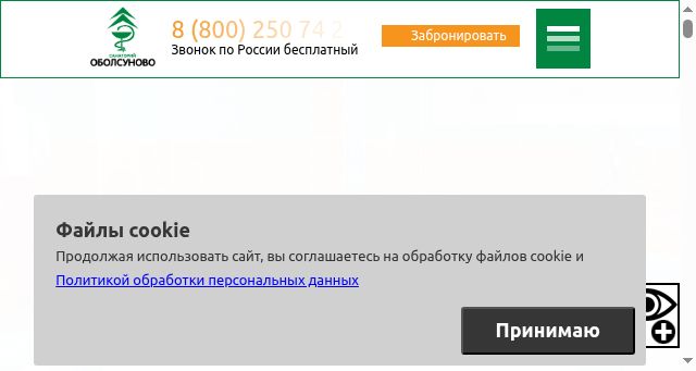 Screenshot of obolsunovo.ru