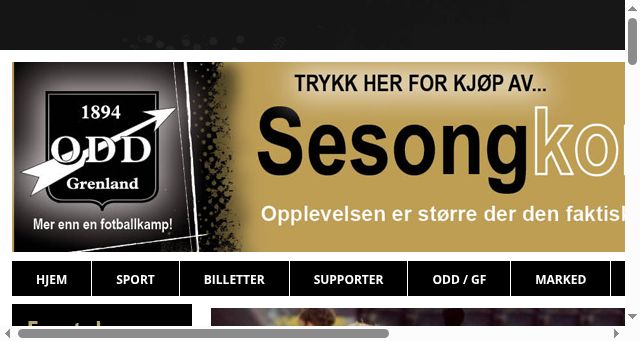 Screenshot of oddgrenland.no