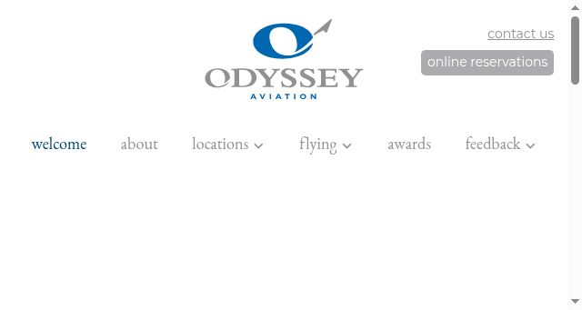 Screenshot of odysseyaviation.com