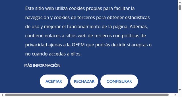 Screenshot of oepm.es