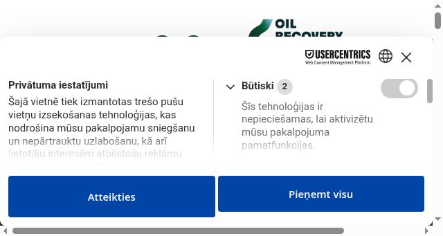 Screenshot of oilrecovery.lv