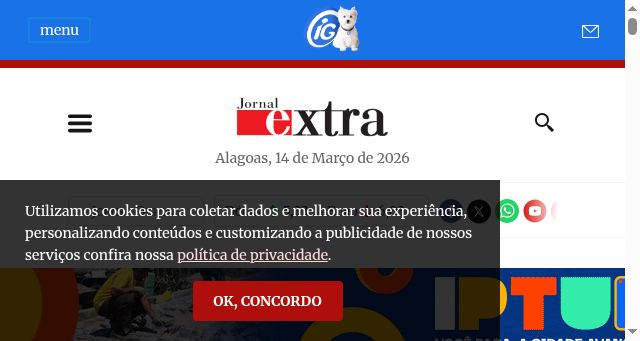 Screenshot of ojornalextra.com.br