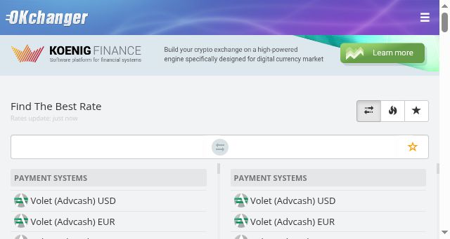 Screenshot of okchanger.com