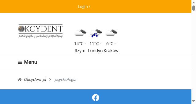 Screenshot of okcydent.pl