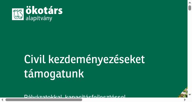 Screenshot of okotars.hu