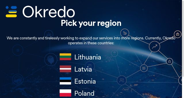 Screenshot of okredo.com