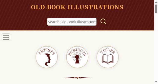 Screenshot of oldbookillustrations.com