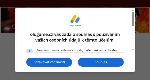 Screenshot of oldgame.cz