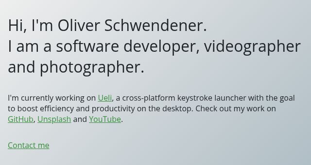 Screenshot of oliverschwendener.ch