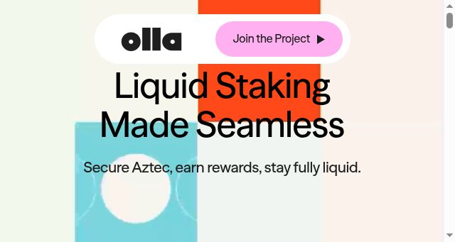 Screenshot of olla.finance