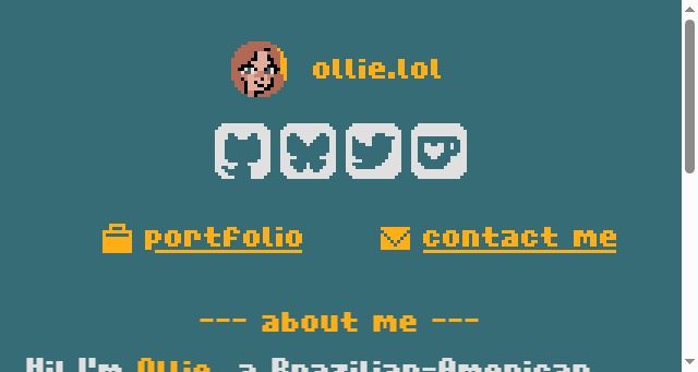 Screenshot of ollie.lol