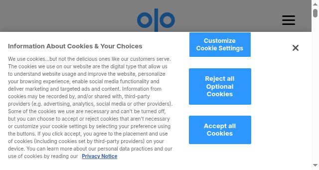 Screenshot of olo.com