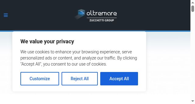 Screenshot of oltremare.net