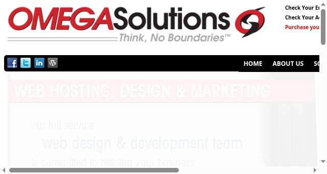 Screenshot of omegasolutions.com