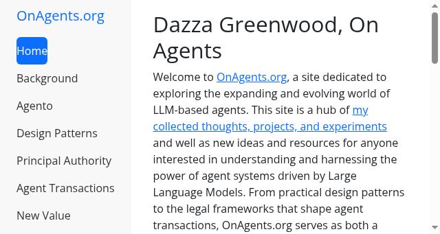 Screenshot of onagents.org