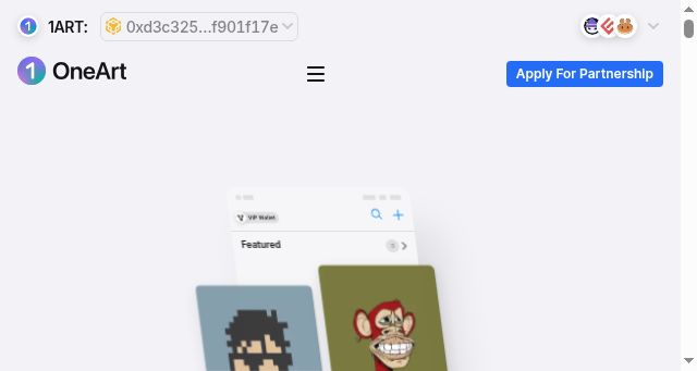 Screenshot of oneart.digital