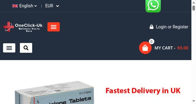 Screenshot of oneclick-uk.com