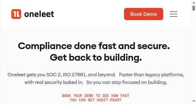 Screenshot of oneleet.com