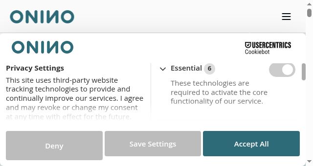 Screenshot of onino.io
