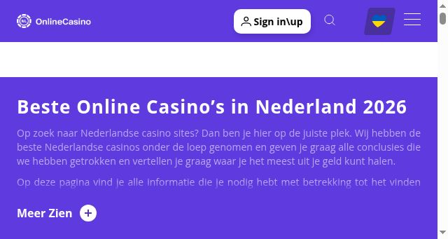 Screenshot of onlinecasino-nl.com
