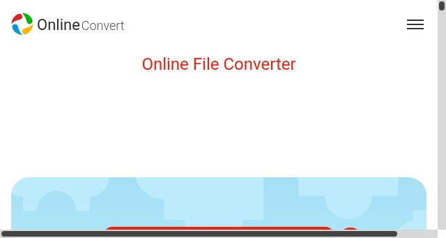 Screenshot of onlineconvert.com