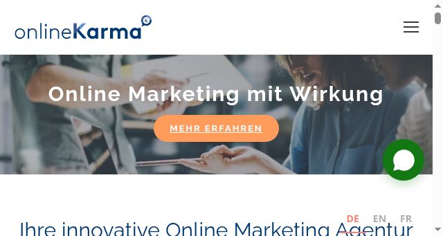 Screenshot of onlinekarma.ch