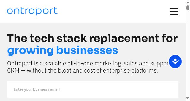 Screenshot of ontraport.com