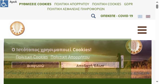 Screenshot of opekepe.gr