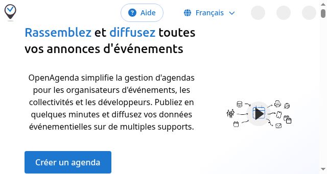 Screenshot of openagenda.com