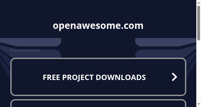 Screenshot of openawesome.com