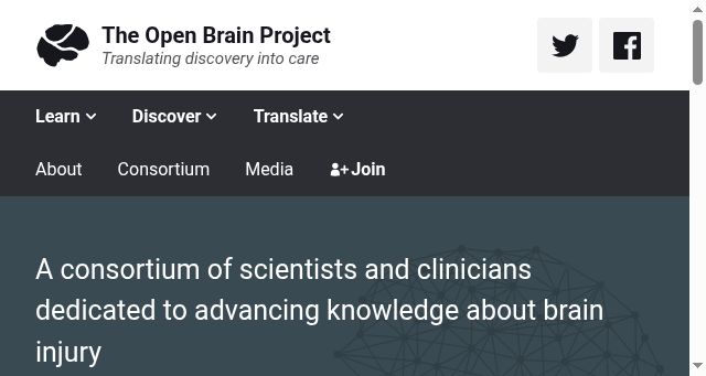 Screenshot of openbrainproject.org