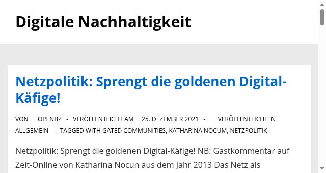 Screenshot of openbz.eu