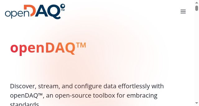 Screenshot of opendaq.com