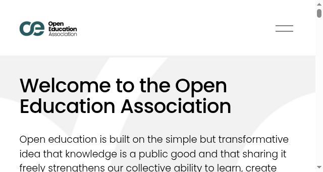 Screenshot of opened.org
