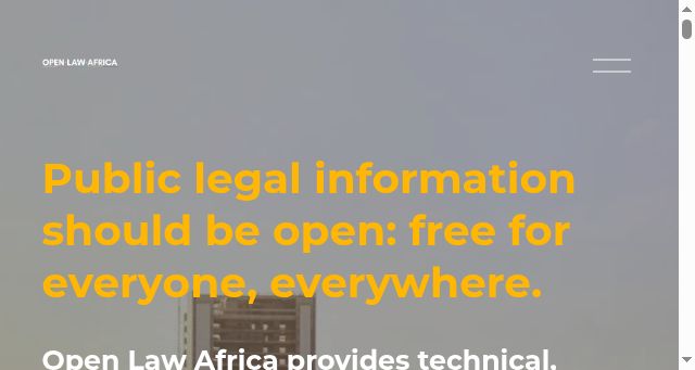 Screenshot of openlawafrica.org
