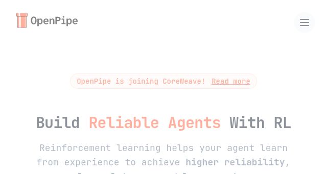 Screenshot of openpipe.ai