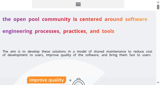 Screenshot of openpool.technology