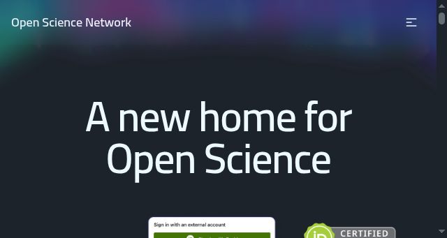 Screenshot of openscience.network