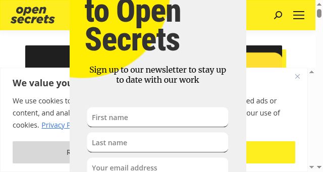 Screenshot of opensecrets.org.za