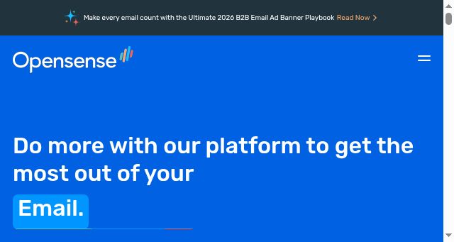 Screenshot of opensense.com